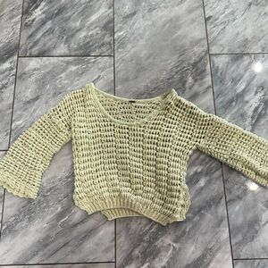 Women's green Knit Sweater